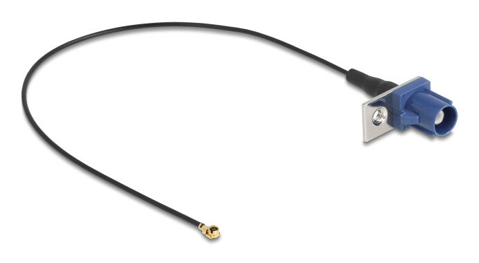 DeLOCK 90727 koaxial kabel 1.13 0,2 m FAKRA C I-PEX MHF1 Sort, Blå