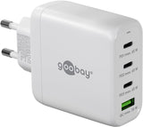 Goobay 64822 oplader til mobil enhed Hovedtelefoner, Laptop, Smartphone, Tablet Hvid Vekselstrøm Hurtig opladning Indendørs