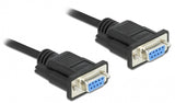 DeLOCK 87308 serielkabel Sort 0,5 m DB-9