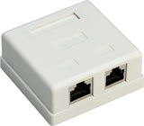 Goobay 77635 stikdåse RJ-45 Hvid