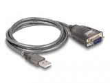 DeLOCK 61400 kabel kønsskifter USB A RS-232 Sort