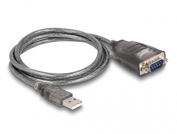 DeLOCK 61400 kabel kønsskifter USB A RS-232 Sort