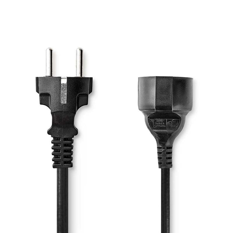 Nedis CEGL10200BK50 el-ledning Sort 5 m CEE7/7