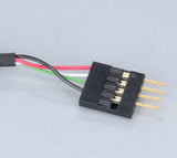 Akasa 0.4m USB (A) USB-kabel 0,4 m USB A Sort