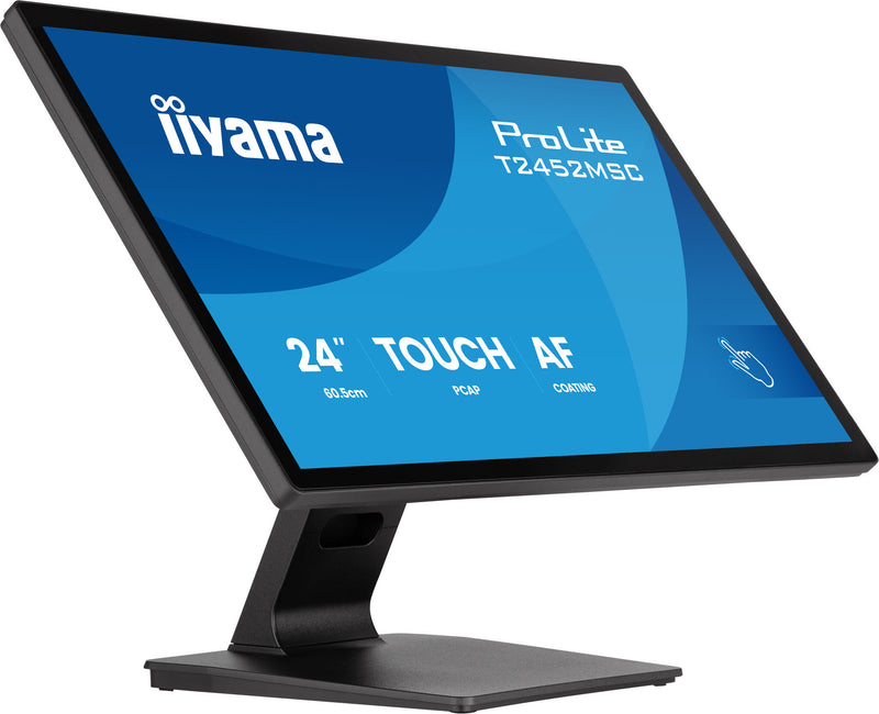 iiyama ProLite T2452MSC-B2 computerskærm 61 cm (24") 1920 x 1080 pixel Fuld HD Berøringsskærm Sort