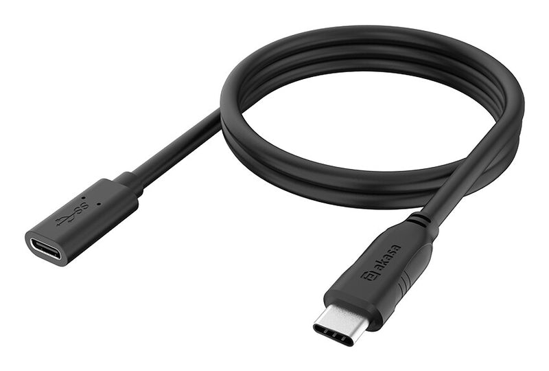 Akasa AK-CBUB70-12BK USB-kabel 1,2 m USB C 60 Gbit/sek. Sort