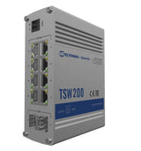 Teltonika TSW200 netværksswitch Ikke administreret Gigabit Ethernet (10/100/1000) Strøm over Ethernet (PoE) Aluminium