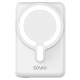 Savio BA-13 powerbank 10000 mAh Trådløs opladning Hvid