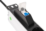 Digitus DN-95439 strømforsyningsenhed (PDU) 7 AC stikkontakt(er) 1U Sort, Sølv