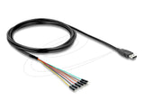 DeLOCK 63986 seriel konverter/repeater/isolator USB 2.0 TTL Sort