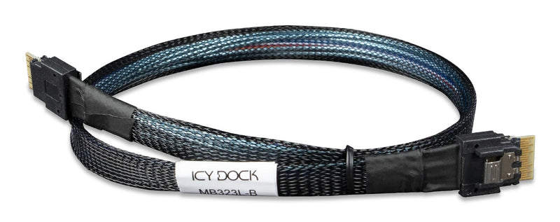 Icy Dock MB323L-B Serial Attached SCSI (SAS)-kabel 0,5 m Sort
