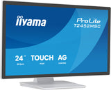 iiyama ProLite T2452MSC-W1AG computerskærm 61 cm (24") 1920 x 1080 pixel Fuld HD LED Berøringsskærm Hvid