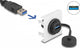 DeLOCK 81410 USB-kabel USB 3.2 Gen 1 (3.1 Gen 1) 0,045 m USB A Sort, Hvid