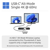 Kensington SD5760T Thunderbolt 4 Dual 4K-dockingstation med 96 W-strømforsyning