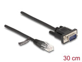 DeLOCK 88008 netværkskabel Sort 0,3 m