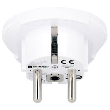 Skross 1500211-E strømstik adapter Type F Universel Hvid