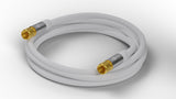 Goobay 70606 koaxial kabel 3 m F Hvid