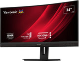 Viewsonic VG3456C computerskærm 86,4 cm (34") 3440 x 1440 pixel UltraWide Quad HD LED Sort
