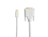 Prokord MDPD12-2M videokabel adapter Mini DisplayPort DVI-D Hvid