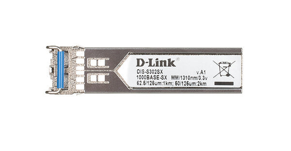 D-Link DIS‑S302SX modul til netværksmodtager Fiberoptisk 1000 Mbit/s mini-GBIC