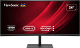 Viewsonic VG3419C-2 computerskærm 86,4 cm (34") 3440 x 1440 pixel UltraWide Quad HD LED Sort