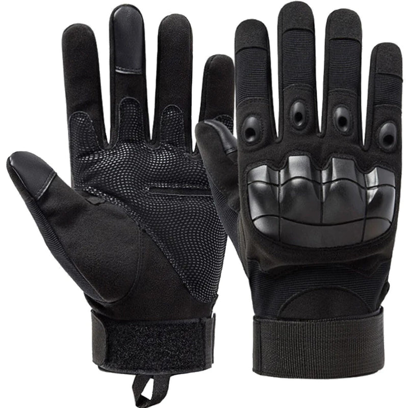 Extralink MILITARY R?KAWICE TAKTYCZNE BOJOWE SURVIVAL DOTYKOWE M MIL-679 Jagthandsker Sort Nylon, Gummi 1 stk