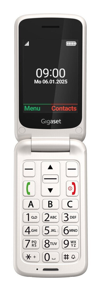 Gigaset GL595 7,11 cm (2.8") 114 g Hvid Senior telefon