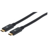Manhattan 354905 USB-kabel USB 3.2 Gen 1 (3.1 Gen 1) 2 m USB C 5 Gbit/sek. Sort