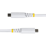 StarTech.com CC50CM40GUSB4TPW USB-kabel USB4 Gen 3x2 0,5 m USB C 40 Gbit/sek. 240 W Hvid