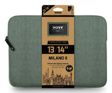 PORT Designs Milano II Eco Sleeve 35,6 cm (14") Etui Grøn