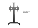 Multibrackets 5834 tv-beslag 190,5 cm (75") Sort