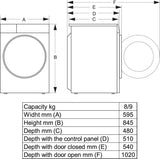 Hisense Vaske tørremaskine (8/5 kg) med Wash&Dry 60’, Auto Wash tilpasning og dampprogrammer til hygiejnisk tøjpleje. Wi Fi styring og invertermotor giver fleksibilitet, pålidelig drift og en pladsbesparende løsning til hverdagen.