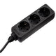 Hama 00030391 stikdåse 1,4 m 3 AC stikkontakt(er) Sort