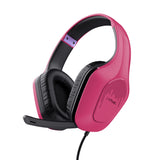 Trust GXT 415P Zirox Headset Ledningsført Spil Lyserød