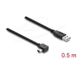 DeLOCK 81650 USB-kabel USB 2.0 2 m USB A Mini-USB B 0,48 Gbit/sek. Sort
