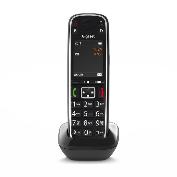Gigaset E720HX Analog/DECT-telefon Nummervisning Sort