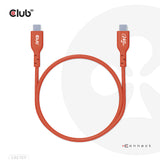 CLUB3D CAC-1511 USB-kabel USB 2.0 1 m USB C 0,48 Gbit/sek. 240 W Orange