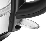 Emerio WK-125145 elkedel 1,2 L 2200 W Sort, Sølv, Transparent
