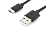 Digitus AK-300154-018-S USB-kabel USB 2.0 1,8 m 2 x USB A USB C 0,48 Gbit/sek. Sort