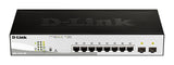 D-Link DGS-1210-10P netværksswitch Administreret L2 Gigabit Ethernet (10/100/1000) Strøm over Ethernet (PoE) 1U Sort