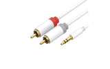shiverpeaks FL31-34156 lydkabel 1,5 m 3.5mm 2 x RCA Hvid