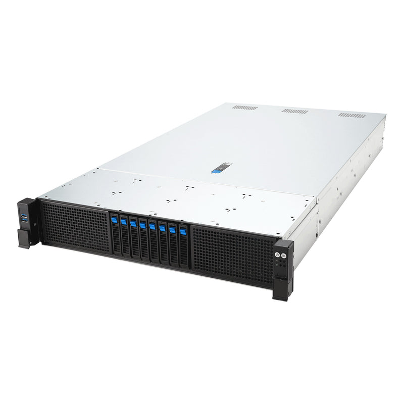 ASUS RS720-E12-RS8G Stativ (2U) Sort, Sølv