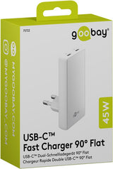 Goobay 75722 oplader til mobil enhed Universel Hvid Vekselstrøm Hurtig opladning Indendørs