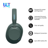 Sony WHULT900NH Headset Kabel & trådløs Opkald/musik Bluetooth Grøn