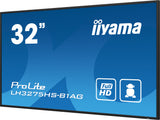 iiyama LH3275HS-B1AG skilte display Digital fladpaneldisplay 80 cm (31.5") LCD Wi-Fi 500 cd/m² Fuld HD Sort Indbygget processer Android 11 24/7