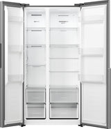 Gorenje Side by side køle /fryseskab med MultiFlow Cooling til jævn luftcirkulation i hele skabet. NoFrost Plus eliminerer manuel afrimning, mens SuperCool og FastFreeze hjælper med at opretholde optimale forhold for nyindsatte dagligvarer.