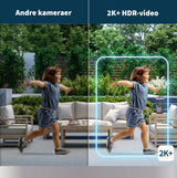 Arlo Pro 5 2K+ udendørs sikkerhedskamera, 2 kamera Sæt