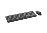 Philips 2000 series SPT6207B/00 tastatur Mus inkluderet Hjem USB US engelsk Sort
