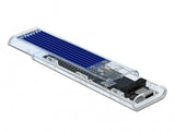 DeLOCK 42620 drevkabinet SSD kabinet Blå M.2