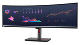 Lenovo ThinkVision P49w-30 computerskærm 124,5 cm (49") 5120 x 1440 pixel Dual WQHD LED Sort